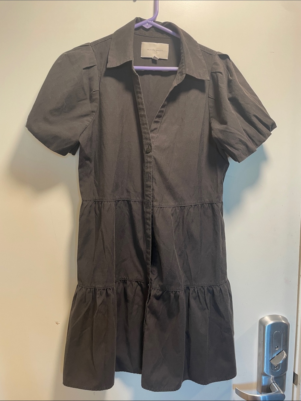 Brochu Walker The Havana Mini Dress in Washed Black - Size Small